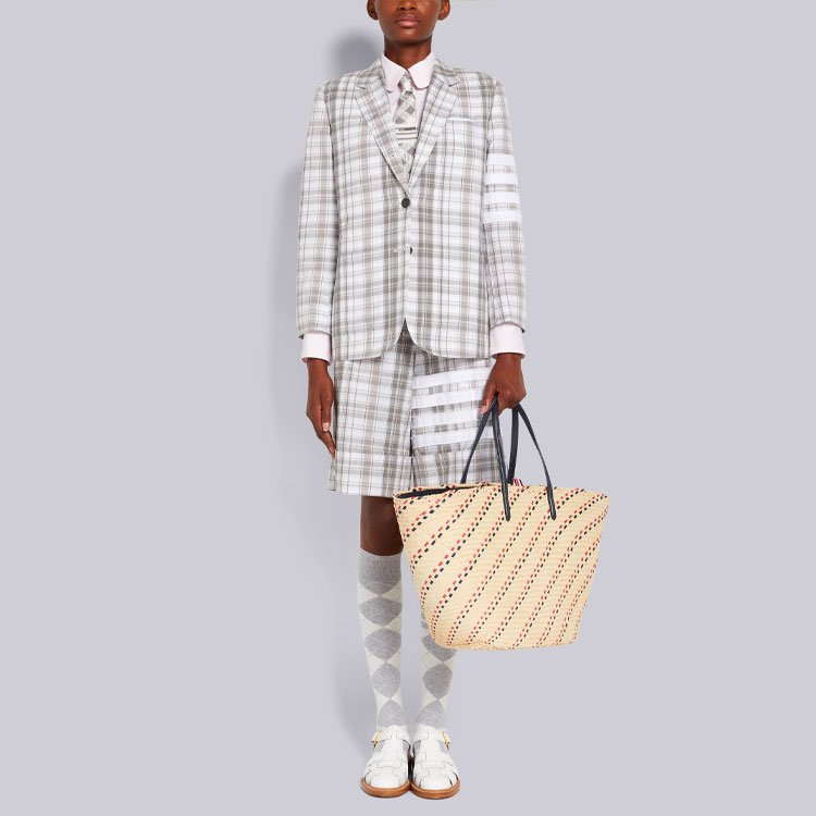 Purchase (W) トムブラウン SS22 ホワイトストライプ オックスフォード ショーツ ルーズフィット FTC431C-07848-035