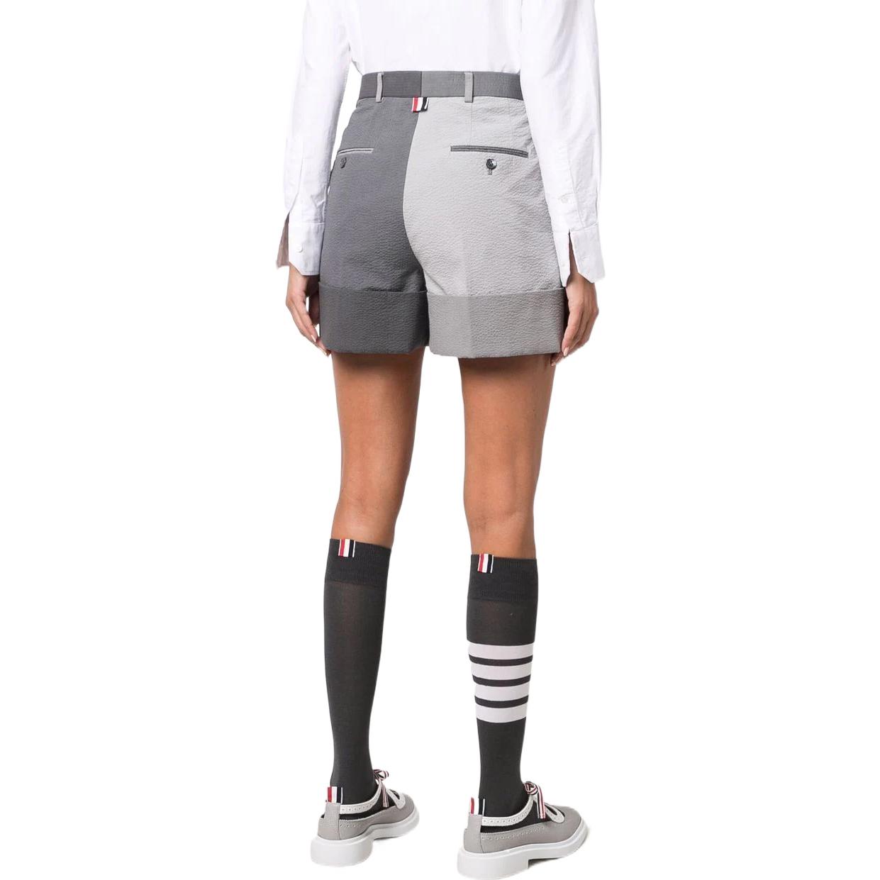 (Women) THOM BROWNE SS22 Colorblock High-Waist Loose Fit Casual Shorts Women Colorblock FTC436F-08105-045 圖 5