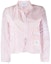 Buy (Women) THOM BROWNE SS22 Pink Lightweight Jacket with Four Stripes FJT208A-06859-680