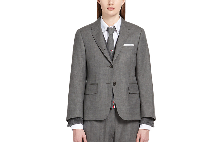(Women) Thom Browne SS22 Slim-Fit Narrow Shoulder Blazer  Mid Grey. FBC637A-00626-035 圖 2