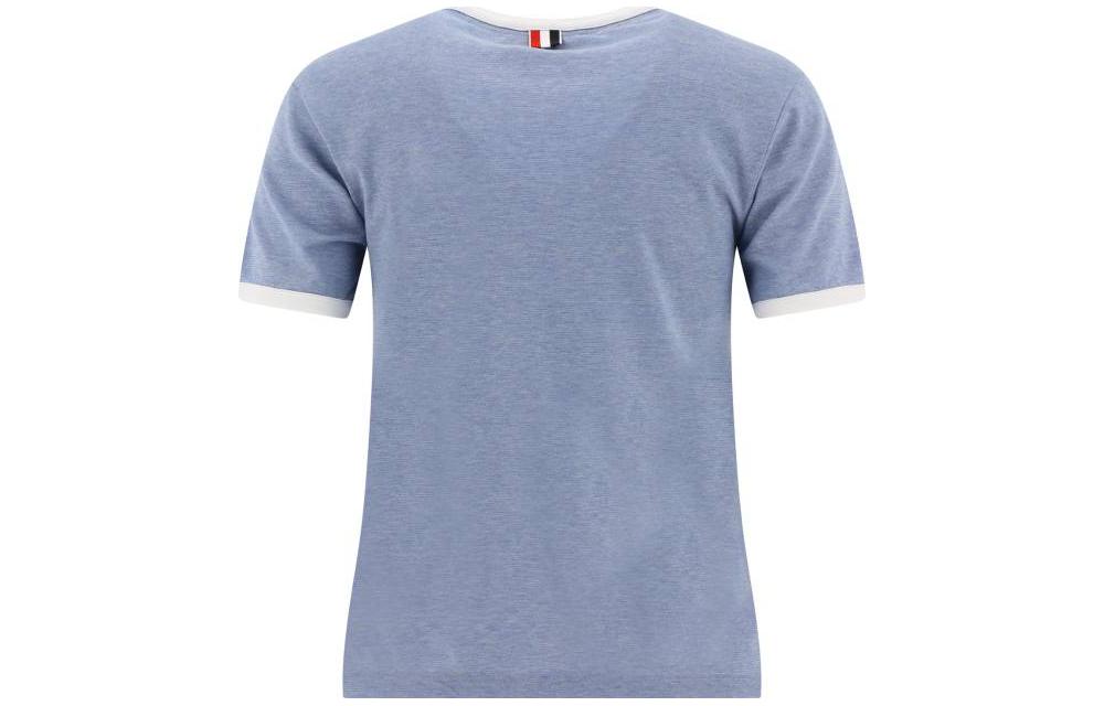(Women) Thom Browne SS23  Crewneck Plain Short Sleeve T-Shirt Light Purple FJS133A-J0043-480 圖 3