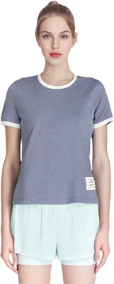 (Women) Thom Browne SS23 Crewneck Plain Short Sleeve T-Shirt Light Purple FJS133A-J0043-480 Cheap (Women) Thom Browne SS23 Crewneck Plain Short Sleeve T-Shirt Light Purple FJS133A-J0043-480