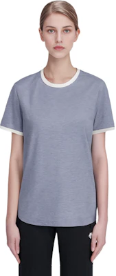 (Women) Thom Browne SS23 Crewneck Plain Short Sleeve T-Shirt Light Purple FJS133A-J0043-480 1