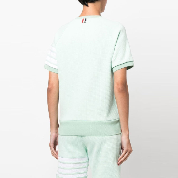 Shop (W) 汤姆布朗 SS23 绿色侧条纹纯色圆领T恤 FJT253A-06452-330
