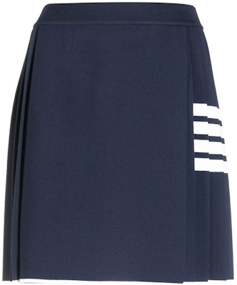 (W) THOM BROWNE SS23 高腰條紋百褶迷你裙 海軍藍. FKK109A-Y5501-415 Order (W) THOM BROWNE SS23 高腰條紋百褶迷你裙 海軍藍. FKK109A-Y5501-415