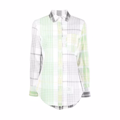 (Women) Thom Browne SS23 Logo Print Shirt Multicolor FLL153FF0171035