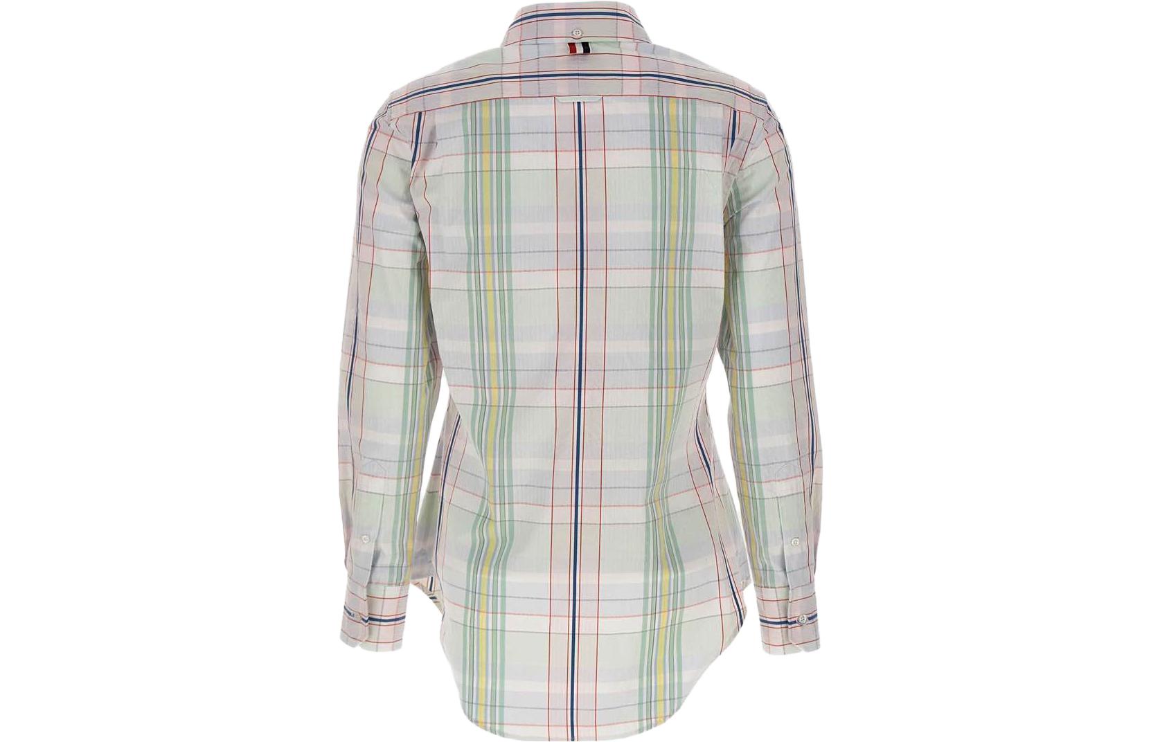 (Women) Thom Browne SS23  Plaid Detail Single-Breasted Shirt Multicolor FLL019AF0274996 圖 3