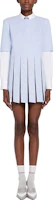 Lookbook (Women) THOM BROWNE SS23 Pleated Corduroy Short Sleeve Dress Light Blue FDSD96A-06272-480
