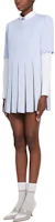 Purchase (Women) THOM BROWNE SS23 Pleated Corduroy Short Sleeve Dress Light Blue FDSD96A-06272-480