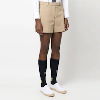 Purchase (W) THOM BROWNE SS23 卡其色高腰直筒短褲 FTC463U-F0175-250