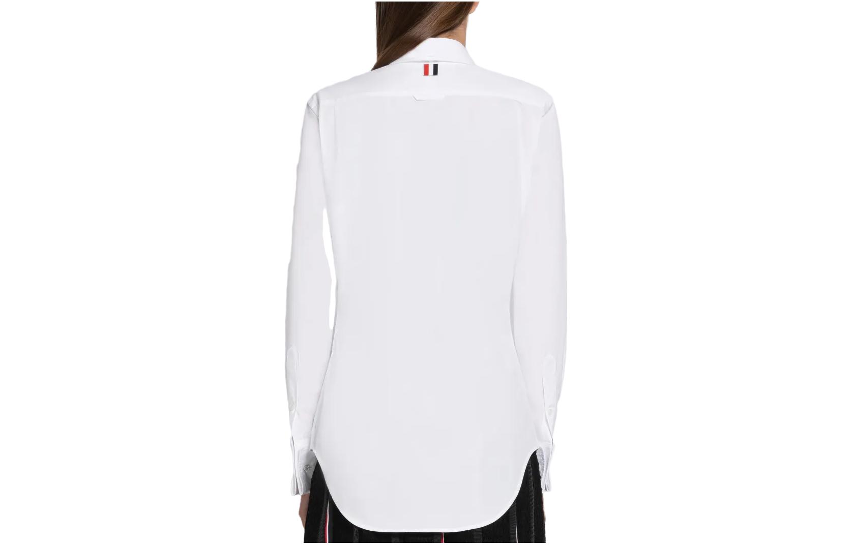 (Women) THOM BROWNE SS23  White Long-Sleeve Shirt with Layered Cuffs FLL030A-03113-100 圖 3