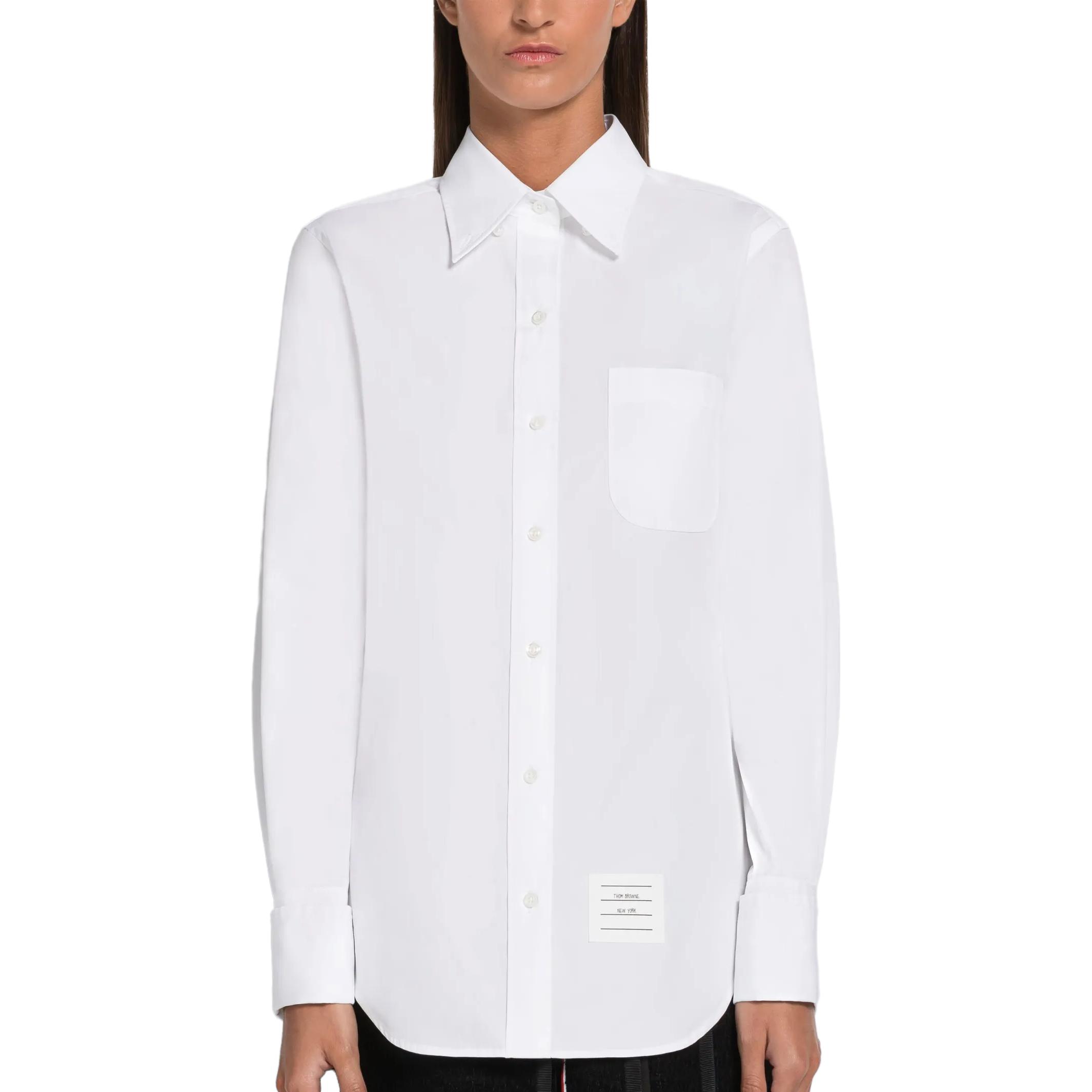 (Women) THOM BROWNE SS23  White Long-Sleeve Shirt with Layered Cuffs FLL030A-03113-100 圖 6