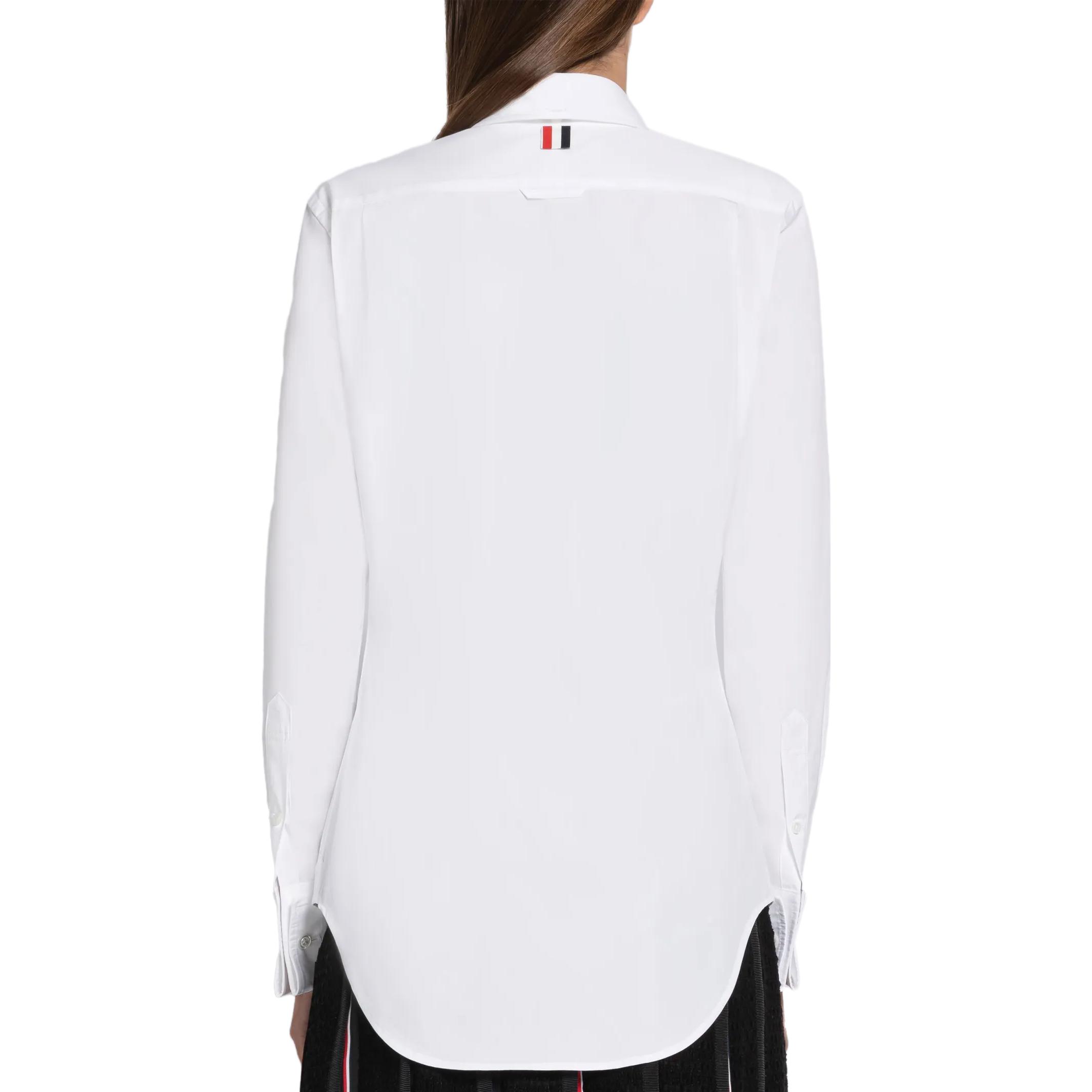 (Women) THOM BROWNE SS23  White Long-Sleeve Shirt with Layered Cuffs FLL030A-03113-100 圖 7