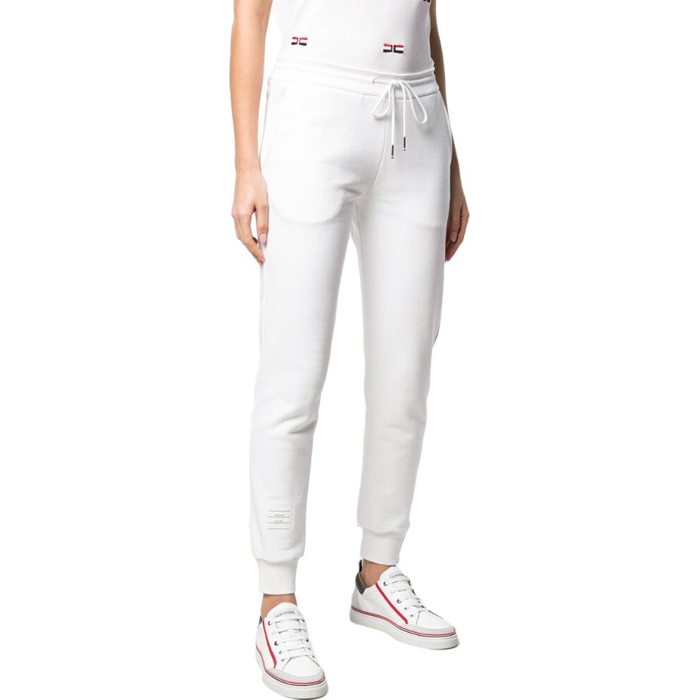 Purchase (W) 톰 브라운 SS23 화이트 스트라이프 니트 스웨트팬츠. FJQ024A03377100