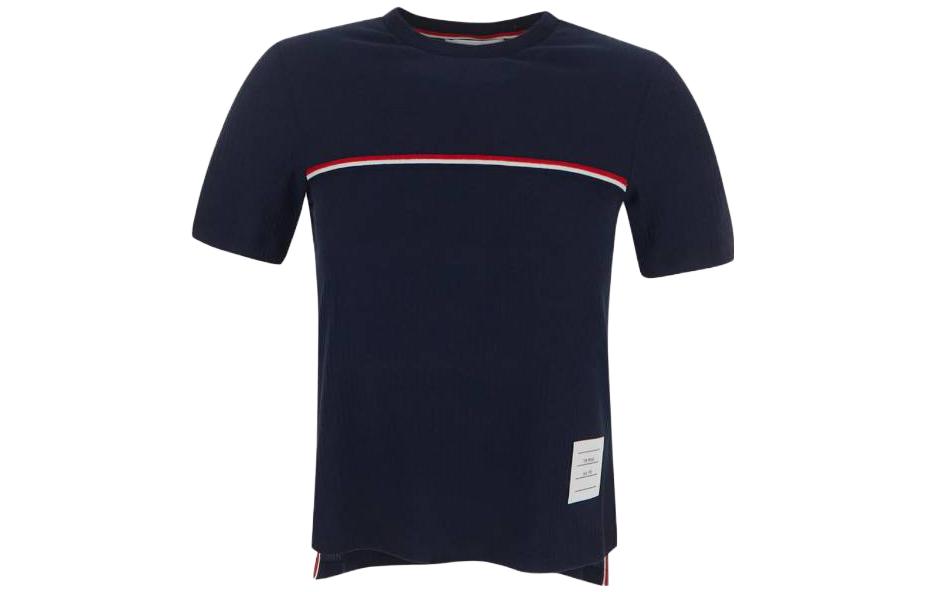 (Women) THOM BROWNE SS23 Slim Fit Striped Crewneck T-Shirt Women’s Navy Blue. FJS143A-J0066-415 圖 2