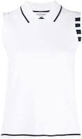 (Women) Thom Browne SS23 Striped Collar Sleeveless Vest White FKV158-AY5501-100 (Women) Thom Browne SS23 Striped Collar Sleeveless Vest White FKV158-AY5501-100