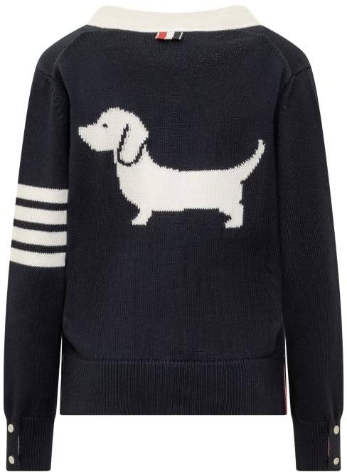 women-thom-browne-ss-24-dachshund-print-v-neck-button-knit-cardigan-blue-sweater-fkc-564-a-y3017-415