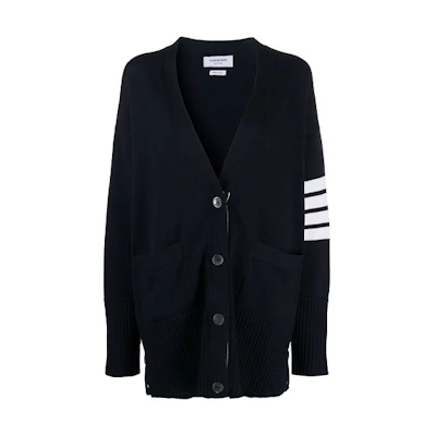 (Women) Thom Browne Striped Knit Sweater Blue. FKC402A-Y1002-415