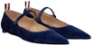 (W) Thom Browne Suede Pointed Toe Flat 'Biru Navy' FFF157A03883435