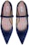 (W) Thom Browne Suede Pointed Toe Flat 'Biru Navy' FFF157A03883435