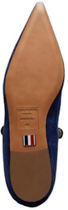 (W) Thom Browne Suede Pointed Toe Flat 'Biru Navy' FFF157A03883435 Purchase (W) Thom Browne Suede Pointed Toe Flat 'Biru Navy' FFF157A03883435