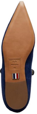 (Women) Thom Browne Suede Pointed Toe Flat 'Navy Blue' FFF157A03883435 Purchase (Women) Thom Browne Suede Pointed Toe Flat 'Navy Blue' FFF157A03883435
