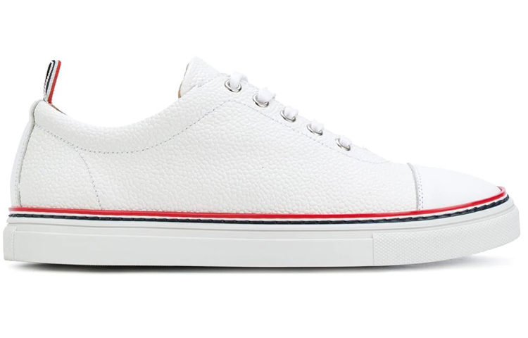 Order (W) Thom Browne Koleksi Tenis Low-Top 'White Fashion' FFL018A00198100