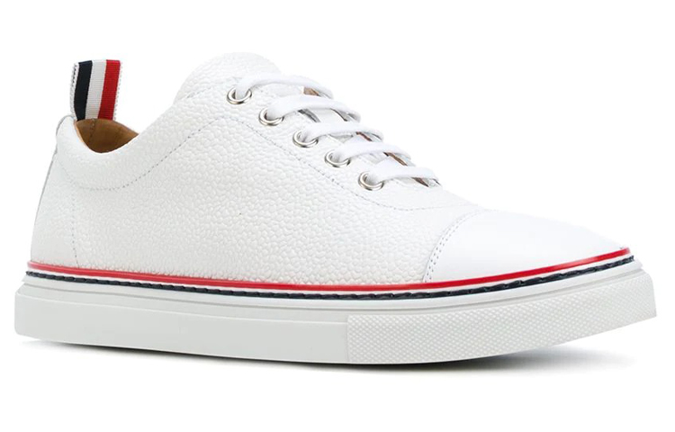 Lookbook (W) Thom Browne Collection Tennis Baskets Basses ''White Fashion'' FFL018A00198100