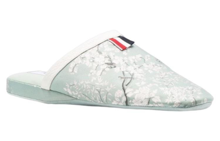 (W) Thom Browne THOM BROWN Fabric Round Toe Flats 'Fashion Slide Teal' 圖 2