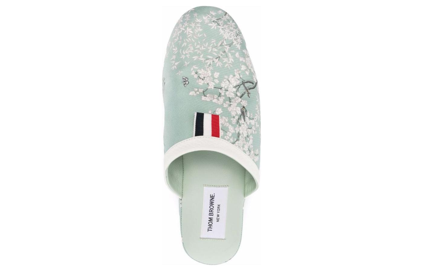 (W) Thom Browne THOM BROWN Fabric Round Toe Flats 'Fashion Slide Teal' 圖 4