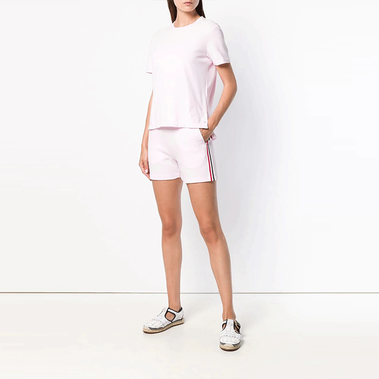 (Women) Thom Browne Tricolor Stripe Loose-Fit Short-Sleeve T-Shirt. FJS013-A00050-680 圖 5