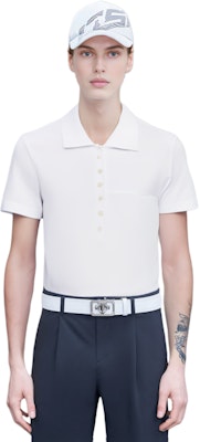 (W) 톰 브라운 트리컬러 스트라이프 반팔 폴로 셔츠 화이트 FJP014A-00050-100 Details for (W) 톰 브라운 트리컬러 스트라이프 반팔 폴로 셔츠 화이트 FJP014A-00050-100