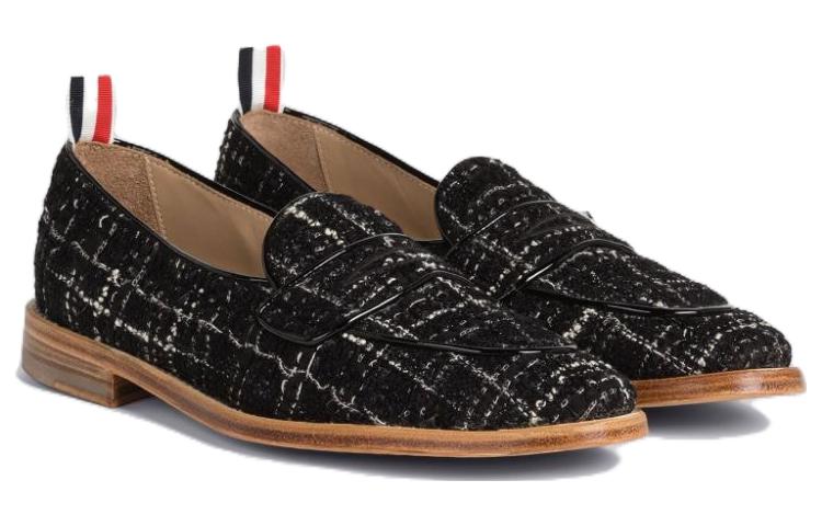 (W) Thom Browne Tweed Casual Shoe 'Black Plaid Ribbon' 圖 2