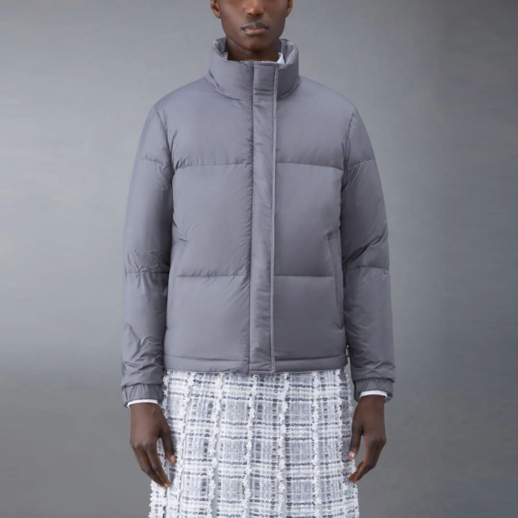 Purchase (W) Thom Browne 超輕量雙面穿立領羽絨外套 淺灰色 FBD053X-00021-055