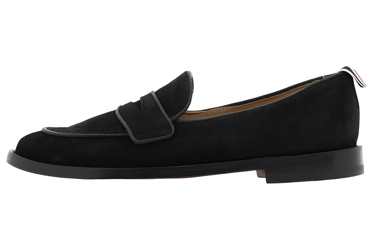 (W) Thom Browne Varsity Penny Loafer 'Black Velvet'