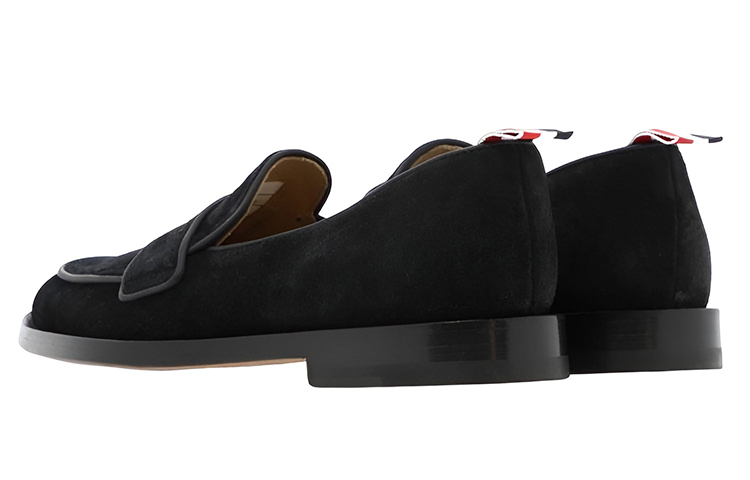 (W) Thom Browne Varsity Penny Loafer 'Black Velvet' 圖 2