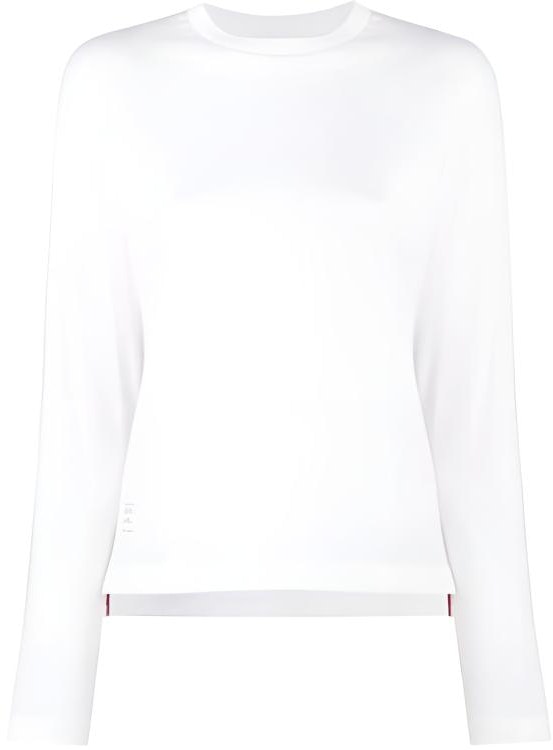 women-thom-browne-white-crewneck-long-sleeve-tee-fw-21-collection-fjs-037-a-05398-100