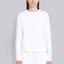 Shop (W) THOM BROWNE Kaos Lengan Panjang Crewneck Putih Koleksi FW21. FJS037A-05398-100