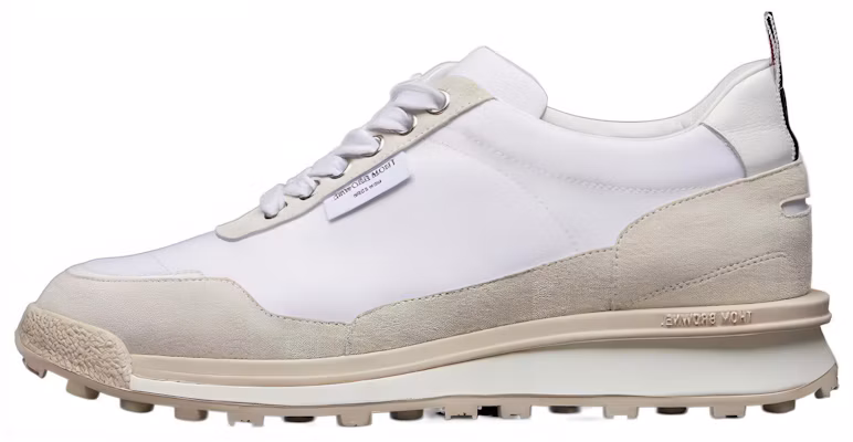 (W) Thom Browne 白色休閒低筒皮革運動鞋 FFD133AF0488107 Buy (W) Thom Browne 白色休閒低筒皮革運動鞋 FFD133AF0488107