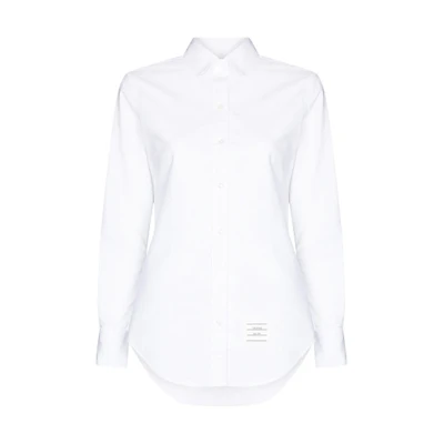(Women) THOM BROWNE White Satin Detail Shirt SS21 FLL019A-06177-100