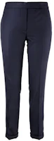 (Women) THOM BROWNE Wool Cropped Pants Navy Blue FTC025A-00626-415 (Women) THOM BROWNE Wool Cropped Pants Navy Blue FTC025A-00626-415