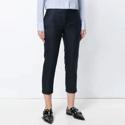 (W) THOM BROWNE 羊毛九分褲 海軍藍 FTC025A-00626-415 Details for (W) THOM BROWNE 羊毛九分褲 海軍藍 FTC025A-00626-415