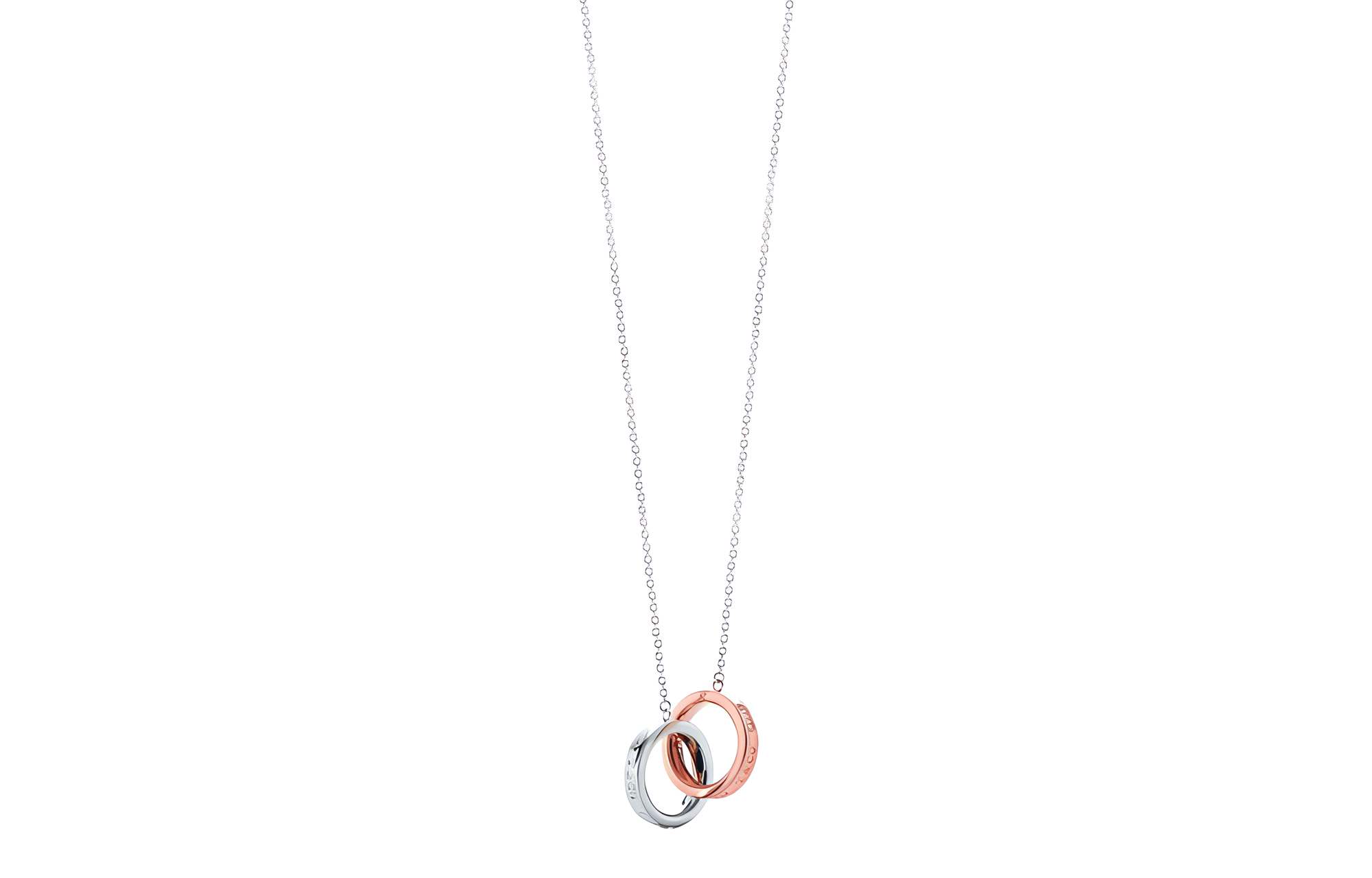 (Women) TIFFANY & CO. 1837 Interlocking Circles Simple 925 Silver Necklace for Women. 35672095