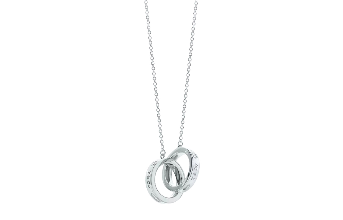 (Women) Tiffany & Co. 1837 Series Double Circle Pendant Necklace 925 Silver Women. 60013808