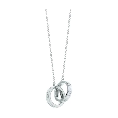 (Women) Tiffany & Co. 1837 Series Double Circle Pendant Necklace 925 Silver Women. 60013808