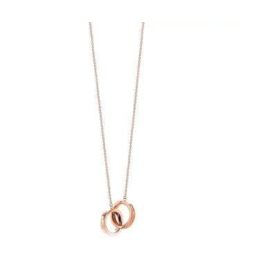 (Women) TIFFANY & CO. 1837 Small Clasp Circle Necklace 18k Rose Gold for Women. 60011689