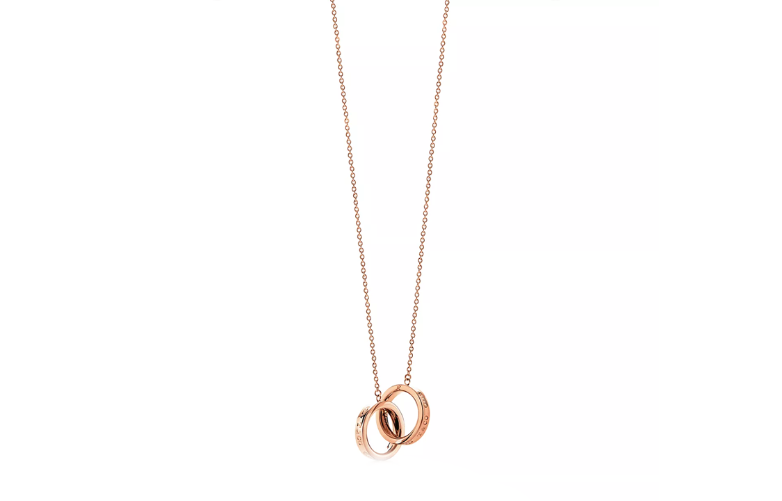 (Women) TIFFANY & CO. 1837 Small Clasp Circle Necklace 18k Rose Gold for Women. 60011689 圖 2