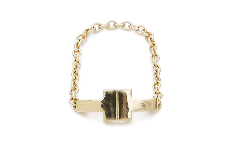 (Women) TIFFANY & CO. 18K Gold Chain Link Ring for Women - Gold. FF3666 圖 3