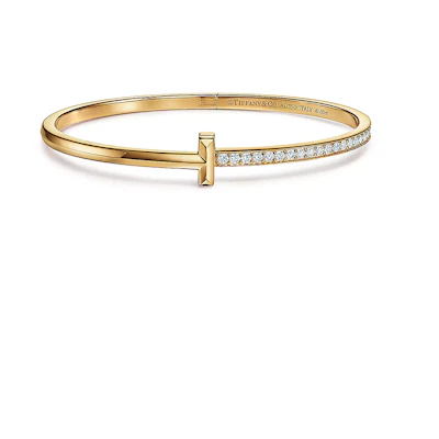 (Women) TIFFANY & CO. 18K Gold Diamond Bracelet for Women - Gold Logo Design 68315689