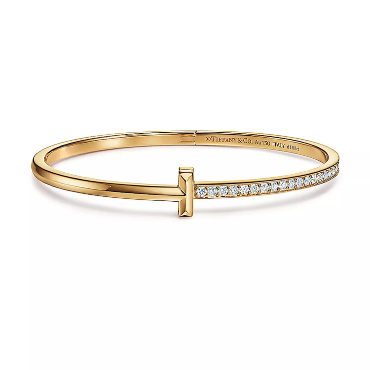 Order (W) Gelang Berlian Wanita TIFFANY & CO. 18K Emas - Desain Logo Emas. 68315689